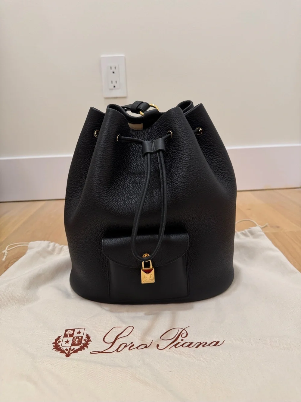 Loro Piana Extra Drawstring Backpack L27
